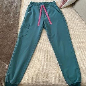 FIGS High Waisted Hydrogreen Zamora Joggers XS